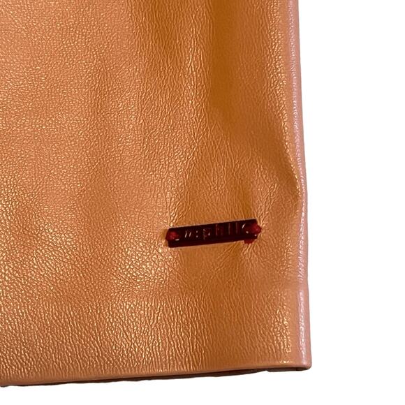 NWT n:PHILANTHROPY Nuevo Vegan Leather Sleeveless Mini Dress in Camel Sz M - Picture 7 of 11